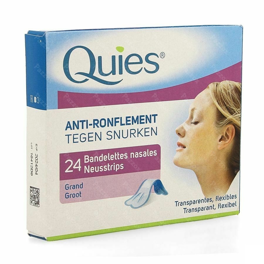 Quies A/snurk Neusstrips Groot 24