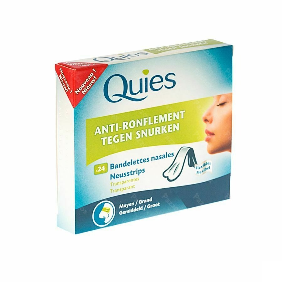 Quies A/snurk Neusstrips Groot 24