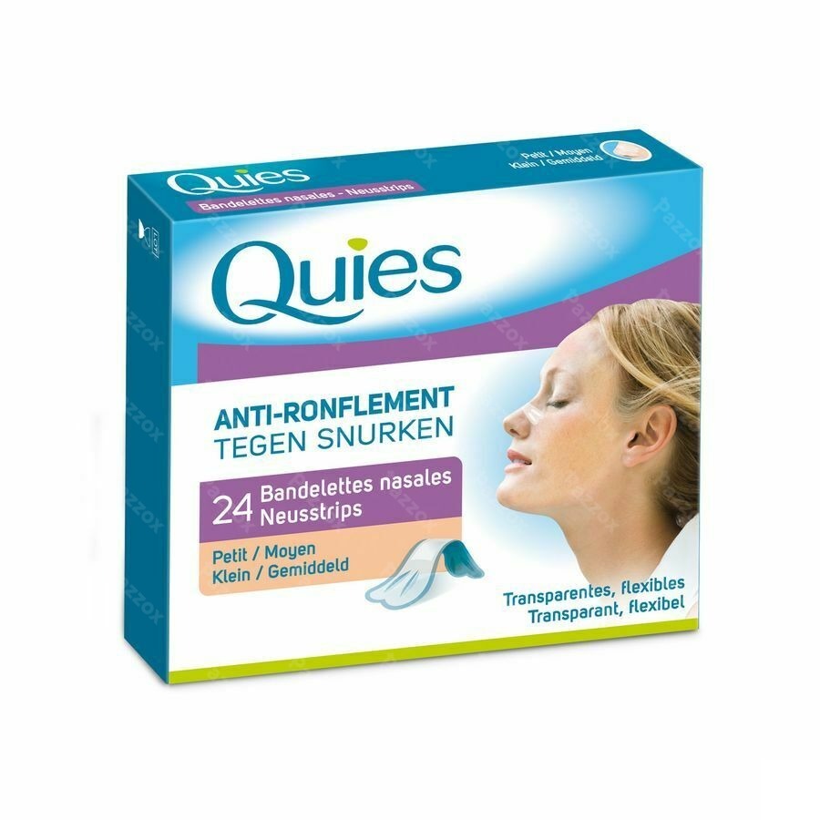 Quies A/snurk Neusstrips Groot 24
