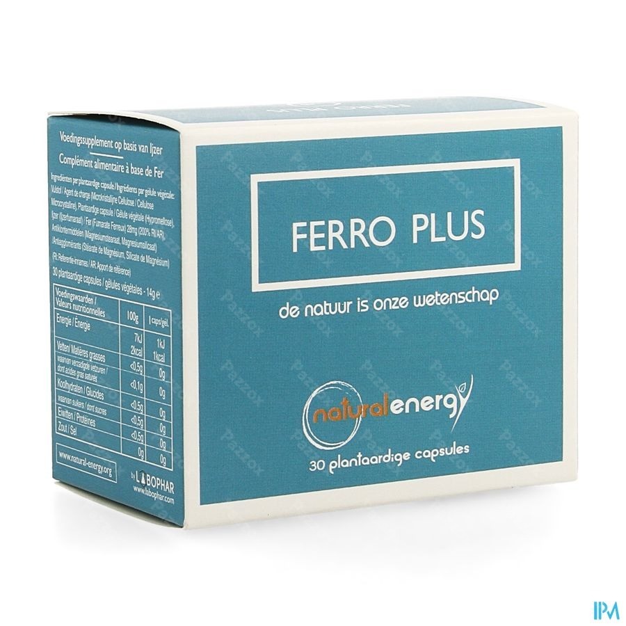 Natural Energy Ferro Plus Caps 30