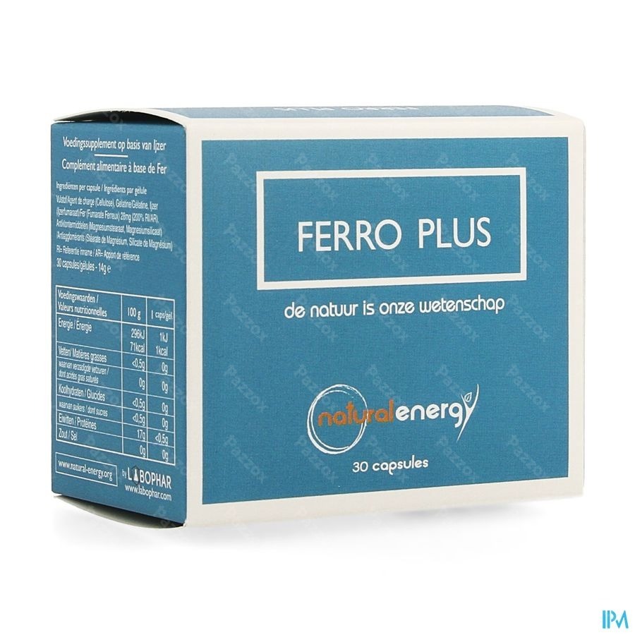 Natural Energy Ferro Plus Caps 30