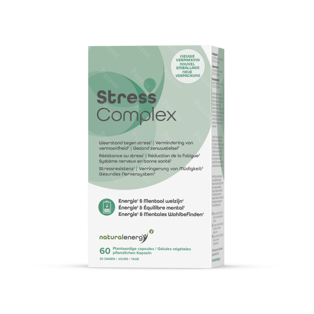 Natural Energy Stress Complex Caps 60