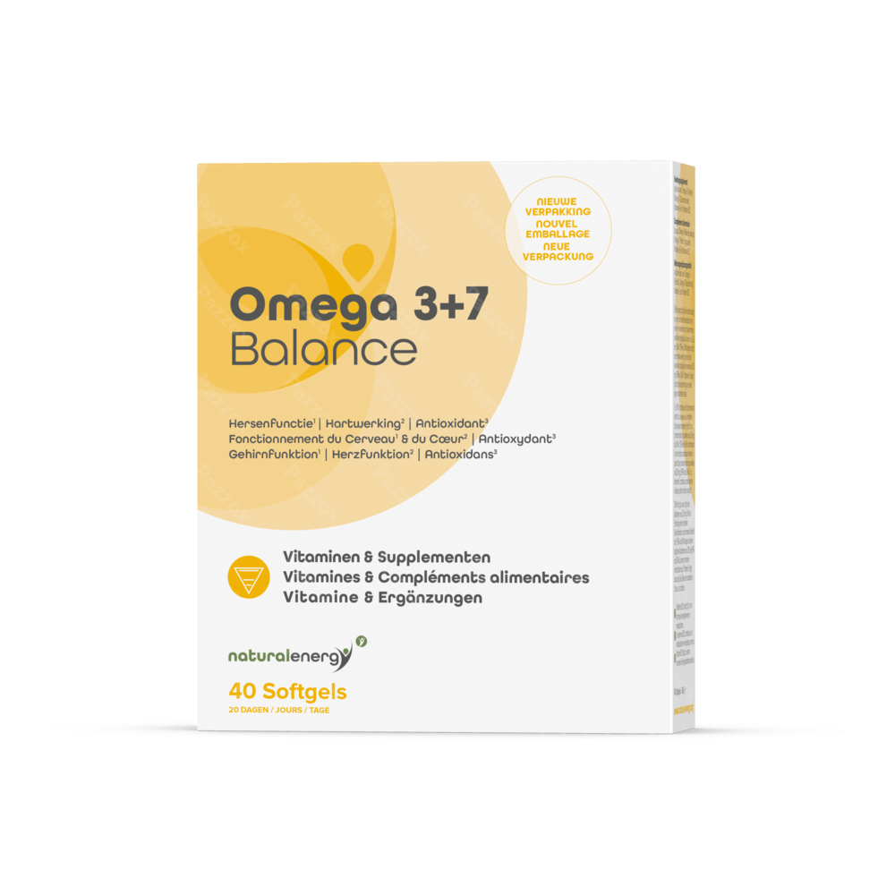 Natural Energy Omega 3+7 Balance 40 Capsules