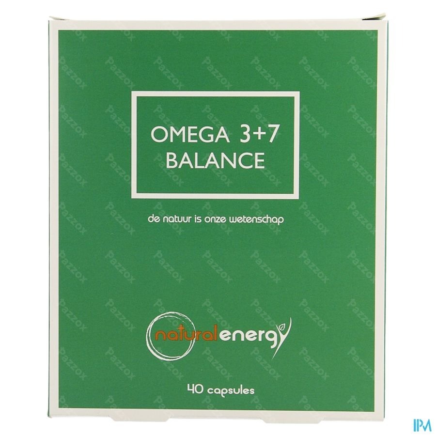 Natural Energy Omega 3+7 Balance 40 Capsules