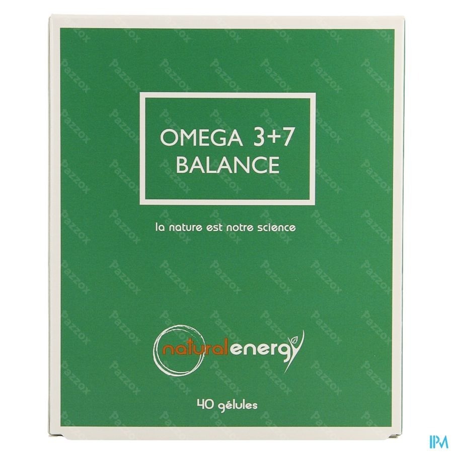 Natural Energy Omega 3+7 Balance 40 Gélules