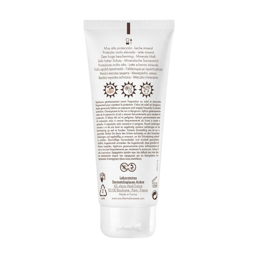 Avène Zonnemelk Zeer Hoge Bescherming SPF50+ 100ml