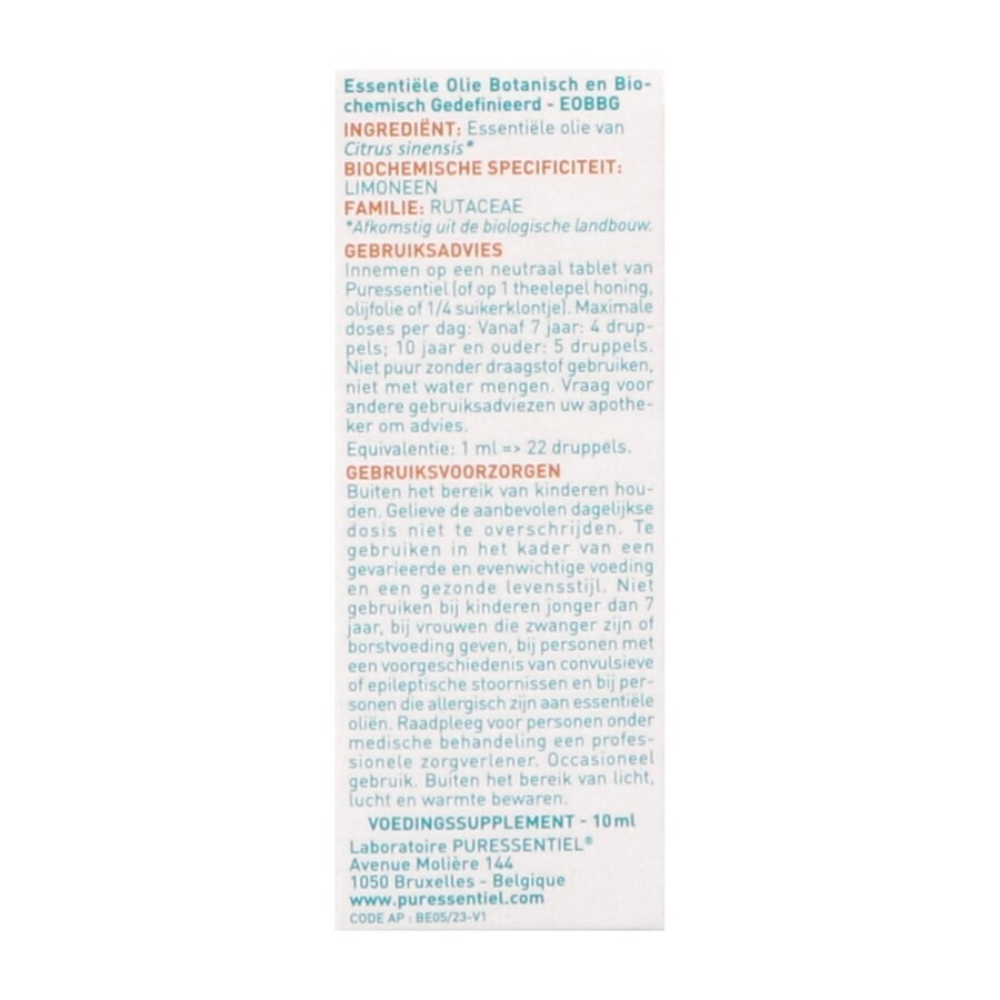 Puressentiel Eo Zoet Sinaas. Bio Exp.10ml