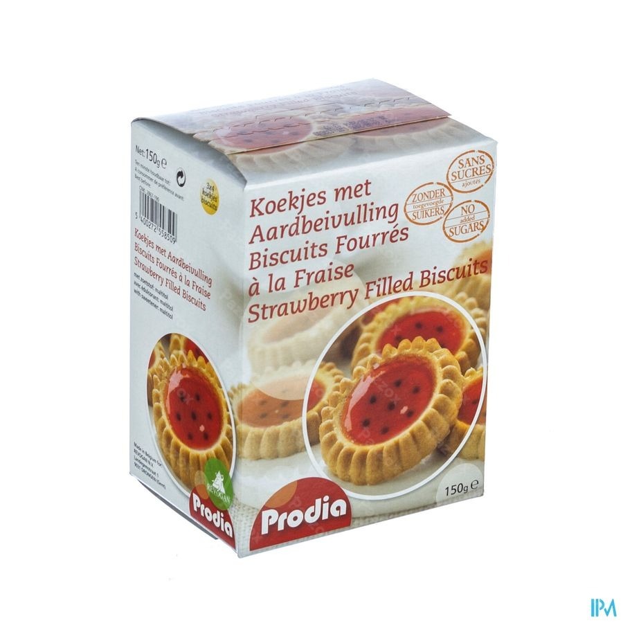 Prodia Biscuits Fourres Fraise 150g 5850 Revogan