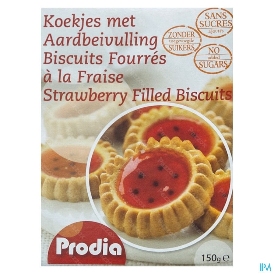Prodia Biscuits Fourres Fraise 150g 5850 Revogan