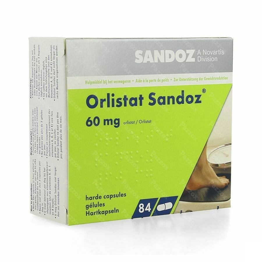 Orlistat Sandoz 60mg 84 Capsules