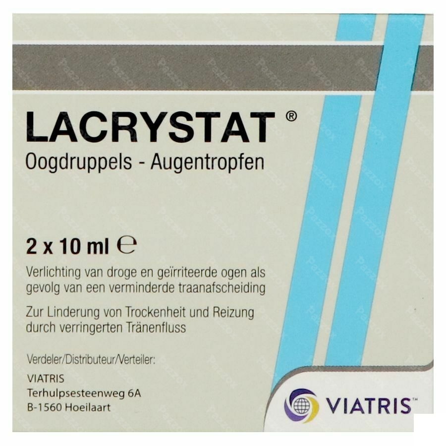 Lacrystat Collyre Fl 2x10ml Nf
