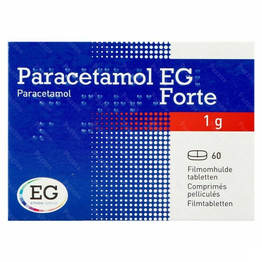 Paracetamol EG Forte 1G Comp Pell  60