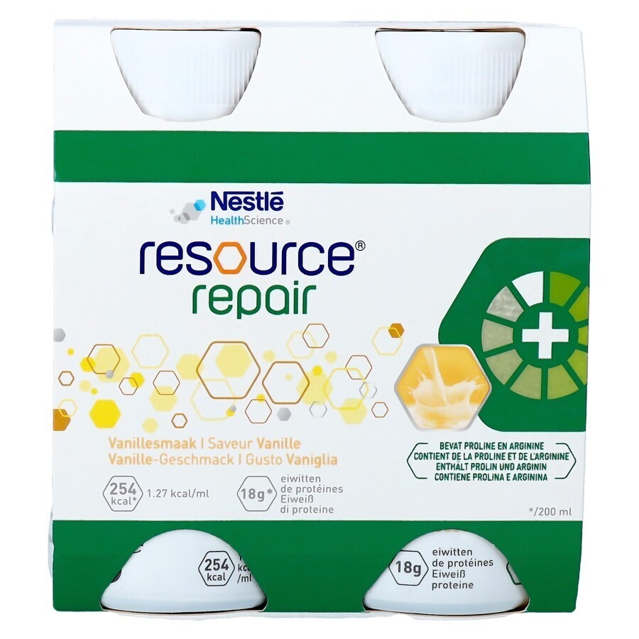 Resource Repair Vanille Fles 4x200ml
