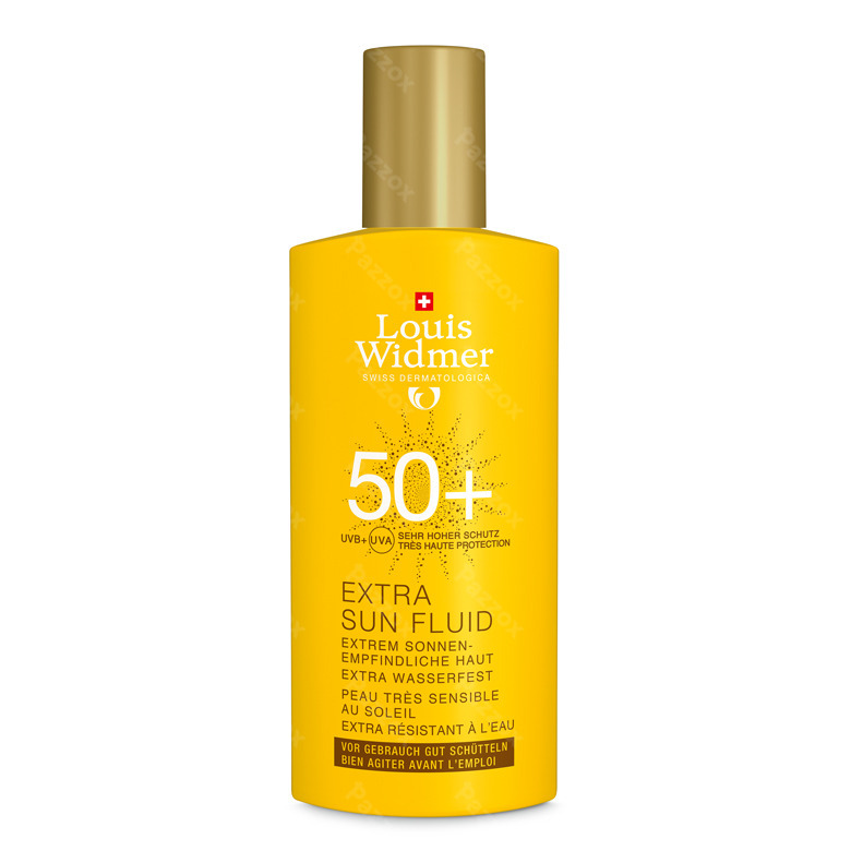 Louis Widmer Extra Sun Fluid UV50+ Zonder Parfum 100ml