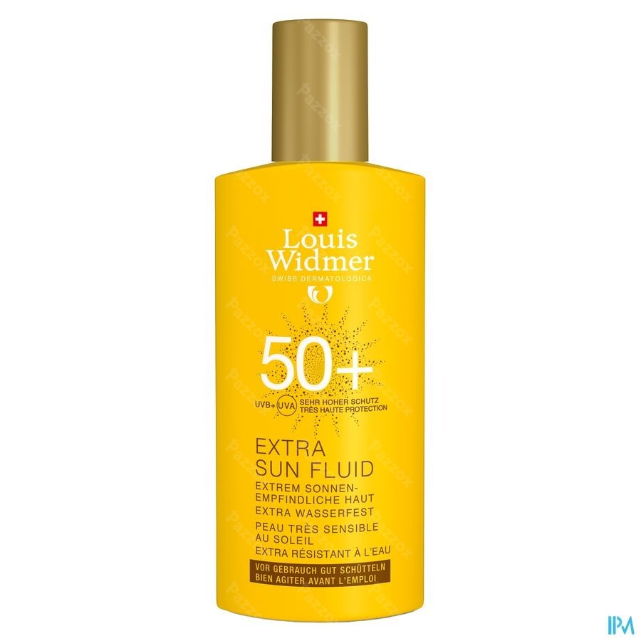Louis Widmer Extra Sun Fluid UV50+ Zonder Parfum 100ml
