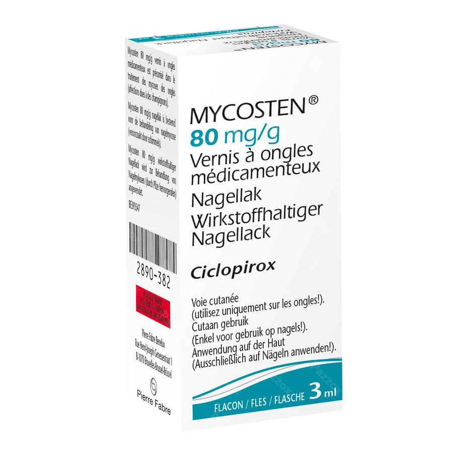 Mycosten 80mg/g Medische Nagellak 3ml