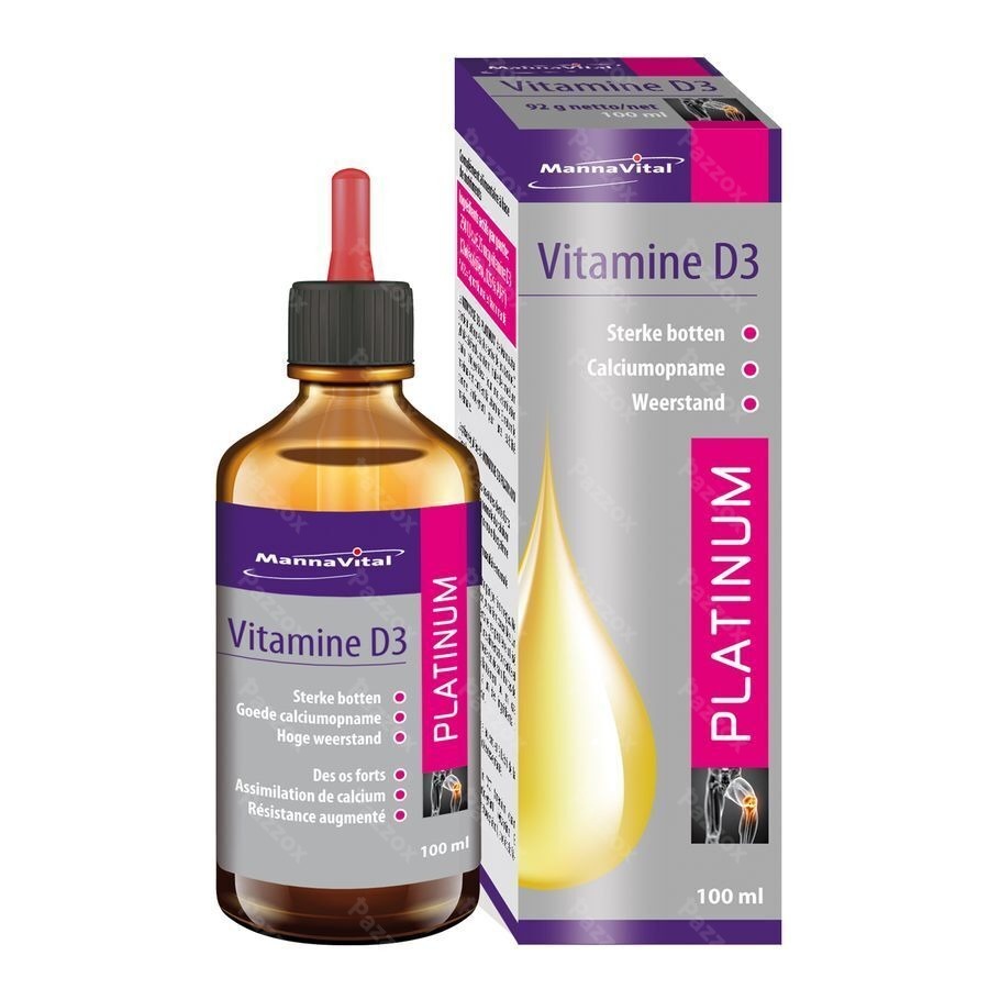 Mannavital Vitamine D3 Platinum Druppels 100ml