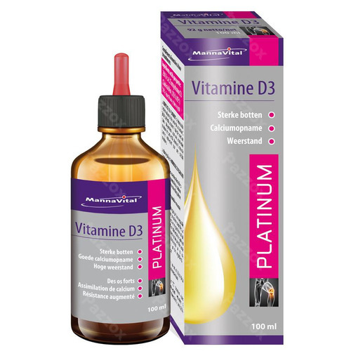 Mannavital Vitamine D3 Platinum Druppels 100ml