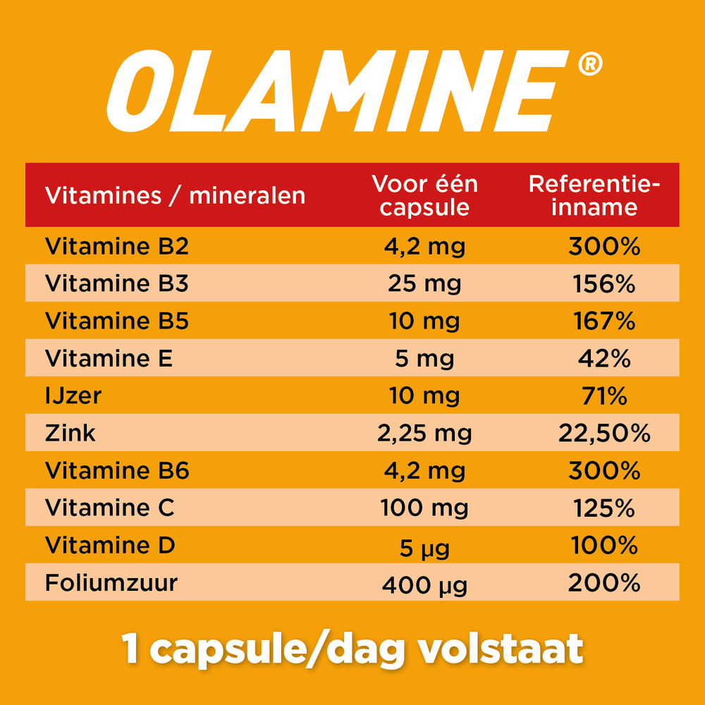 Therabel Olamine Voedingssupplement Energie 60 Capsules