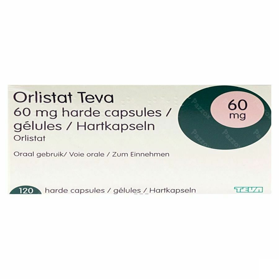 Orlistat Teva 60mg 120 Gélules