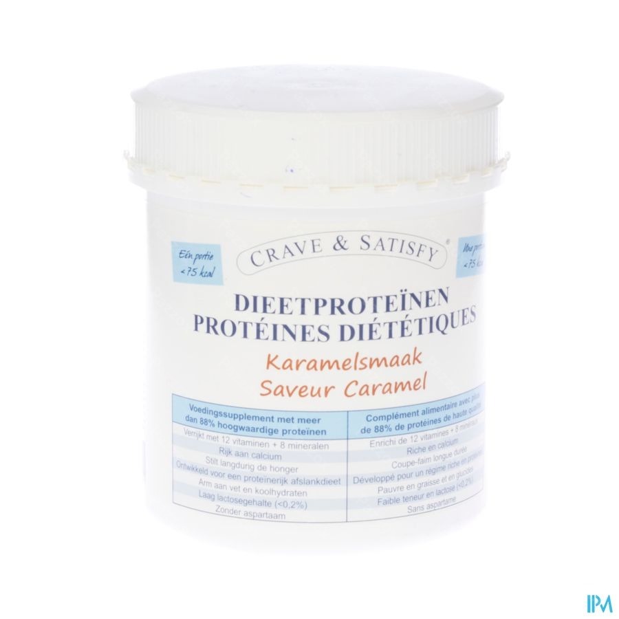 Crave & Satisfy Proteines Diet.caramel Pdr Pot200g