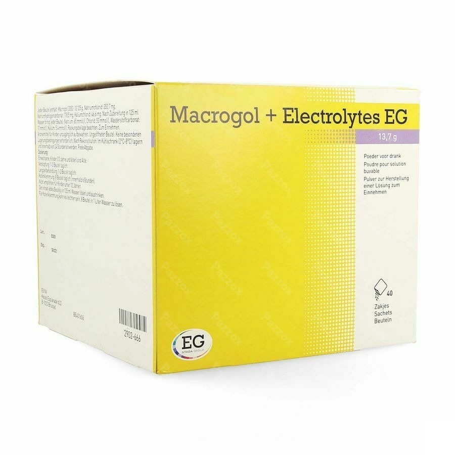 Macrogol+Electrolytes EG 13,7G Pdr Sach 40