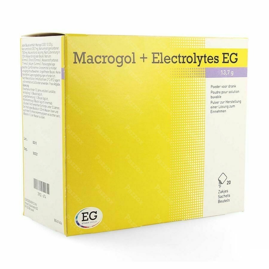 Macrogol+Electrolytes EG 13,7G Pdr Sach 20
