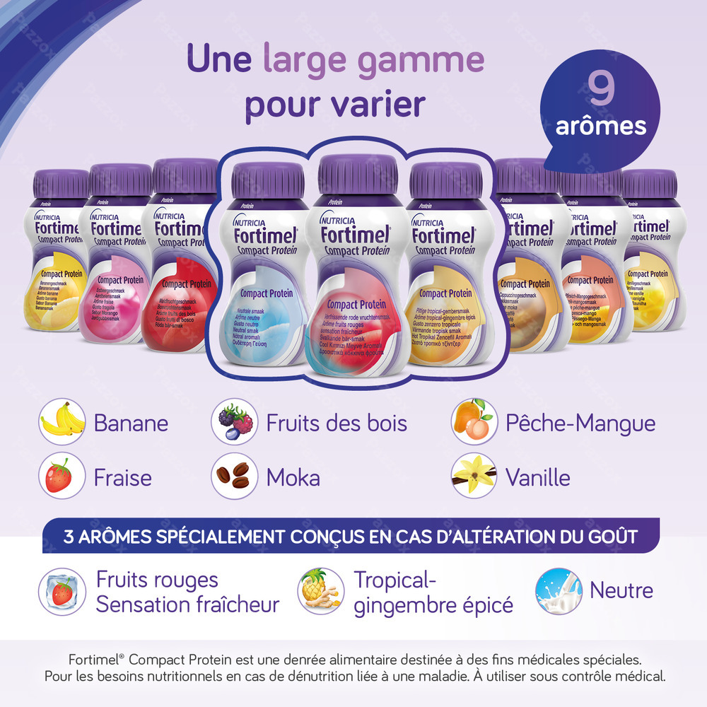 Fortimel Compact Protein Vanille Bouteilles 4x125ml