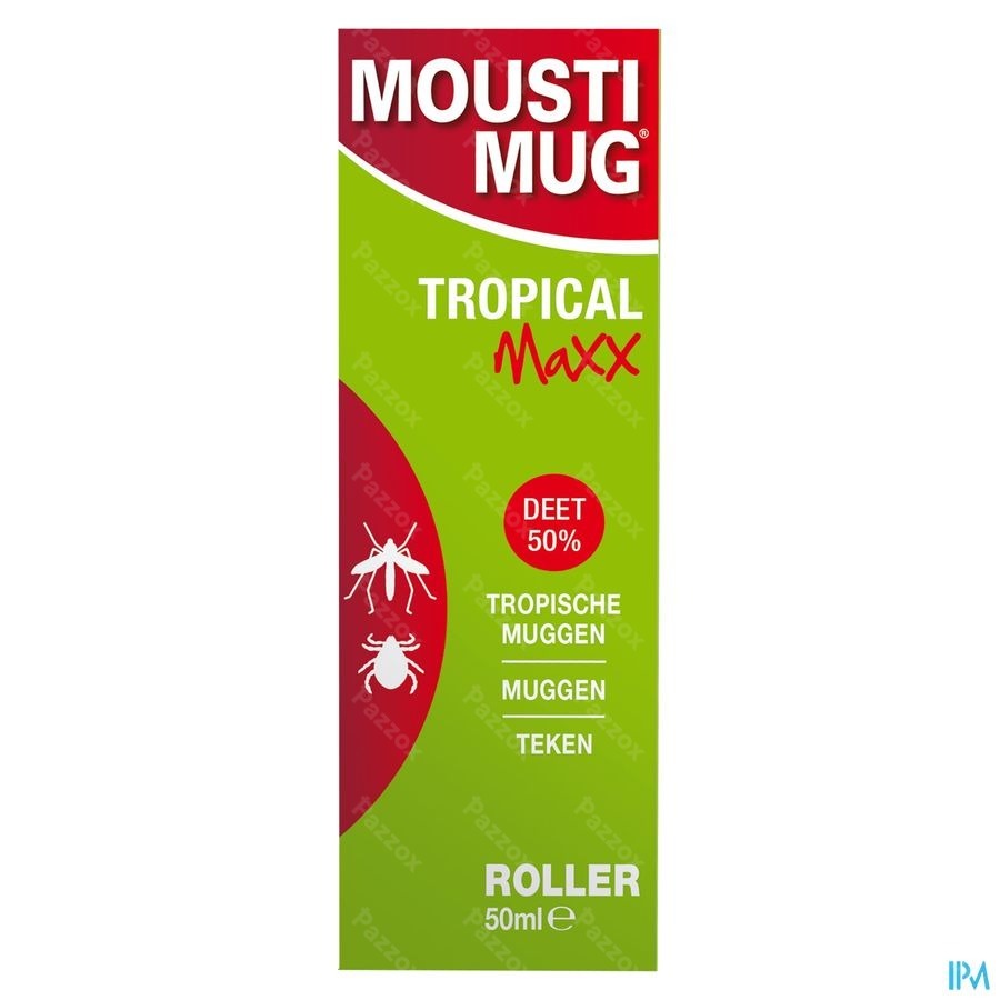 Moustimug Tropical Maxx 50% DEET Roller 50ml