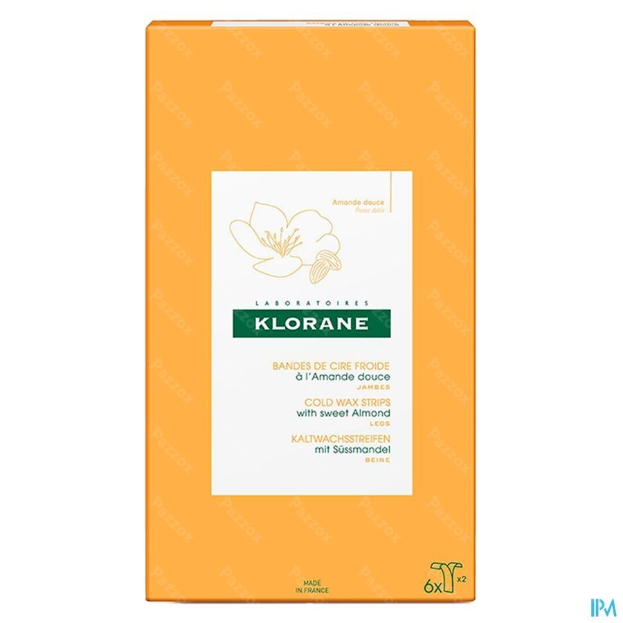 Klorane Corps Depilat. Cire Froide Jambes Bandes 6
