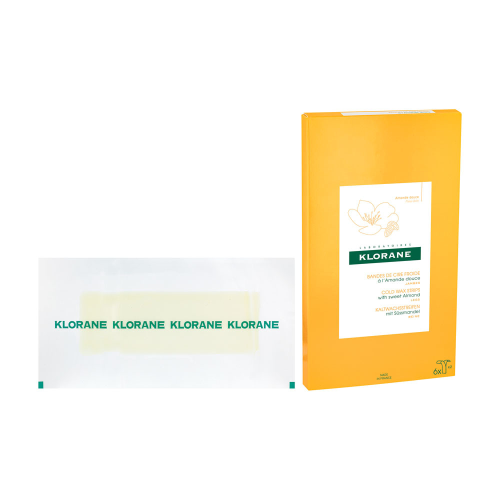Klorane Corps Depilat. Cire Froide Jambes Bandes 6