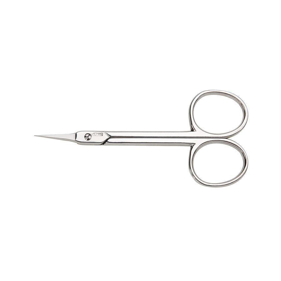 Mörser ciseaux cuticules, pointe de clocher, doré N°45