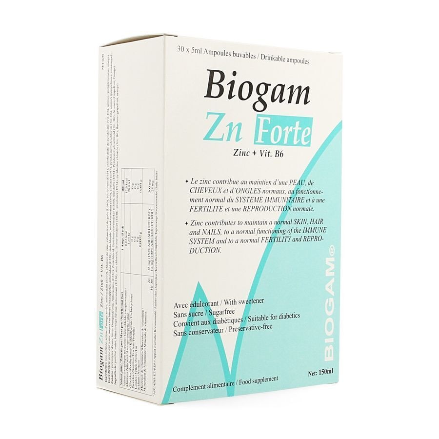 Biogam Zn Forte Amp Buv. 30x5ml