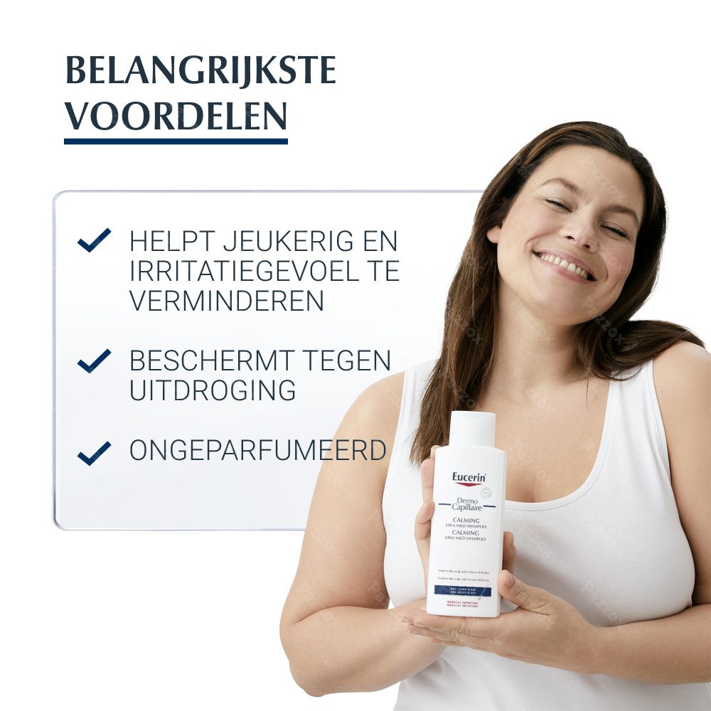 Eucerin DermoCapillaire Kalmerende Urea Milde Shampoo Droge Hoofdhuid 250ml