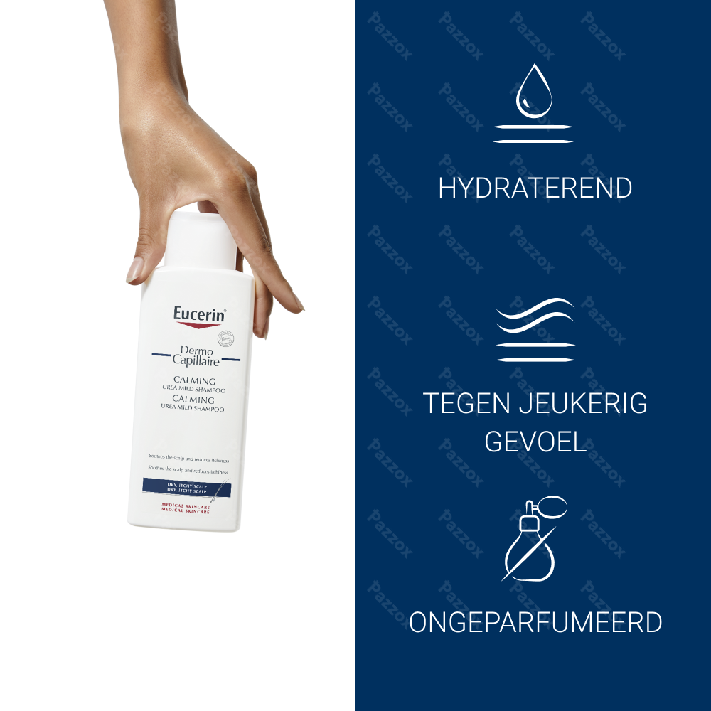 Eucerin DermoCapillaire Kalmerende Urea Milde Shampoo Droge Hoofdhuid 250ml
