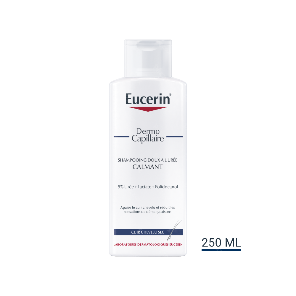 Eucerin DermoCapillaire Shampooing Doux à l'Urée Calmant Cuir Chevelu Sec 250ml