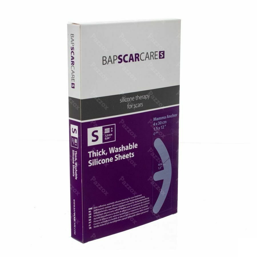 Bap Scar Care S Pans Adh Sil 40x10x30cm 2 Paire
