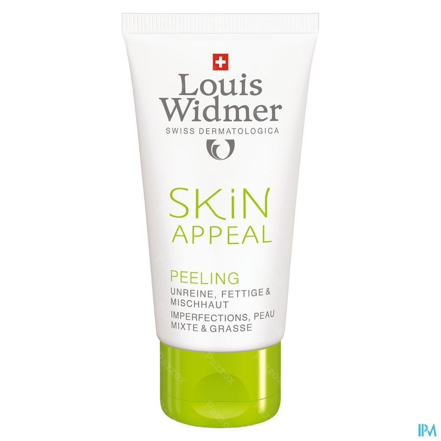 Louis Widmer Skin Appeal Peeling Zonder Parfum Tube 50ml 