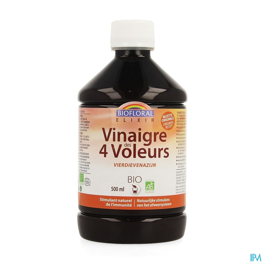 Biofloral Elixir Vinaigre 4voleurs Bio 500ml Rf018