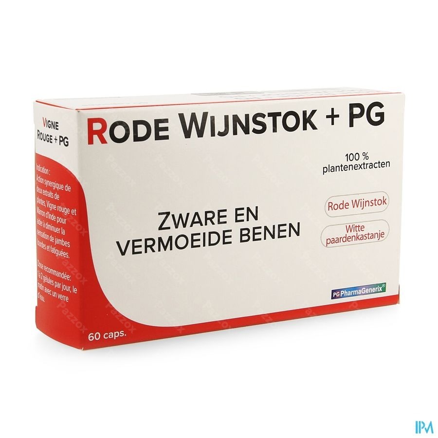 Rode Wijnstok+ Pg Pharmagenerix Blister Caps 60