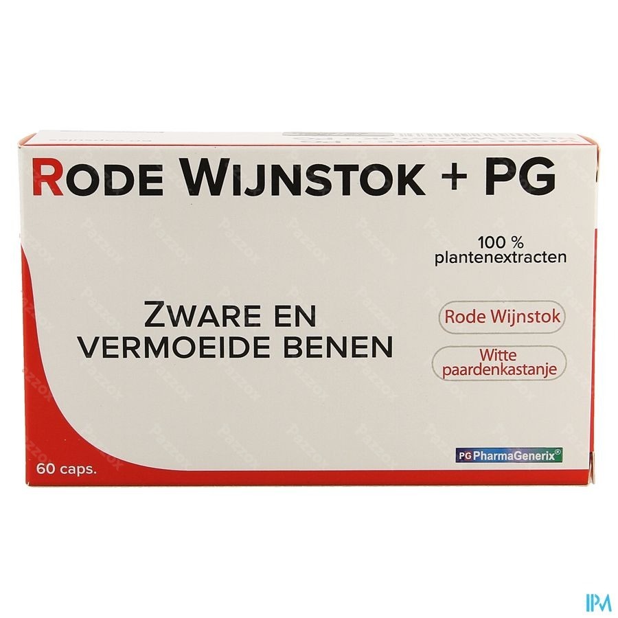 Rode Wijnstok+ Pg Pharmagenerix Blister Caps 60