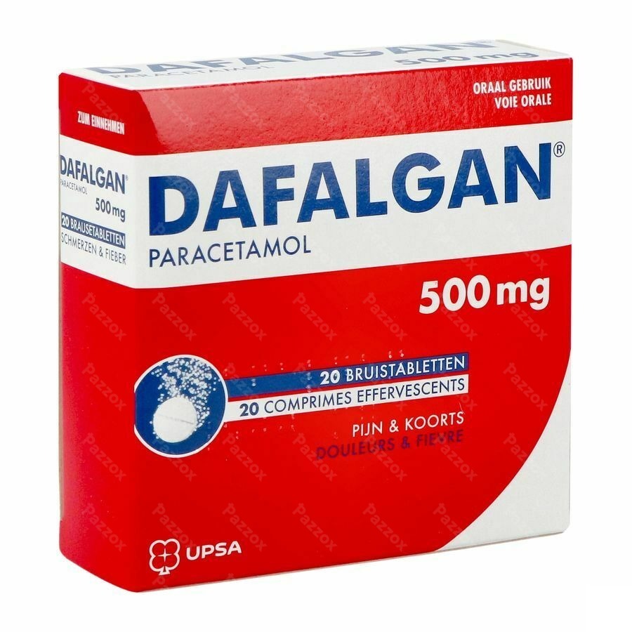 Dafalgan 500mg 20 Comprimés Effervescents