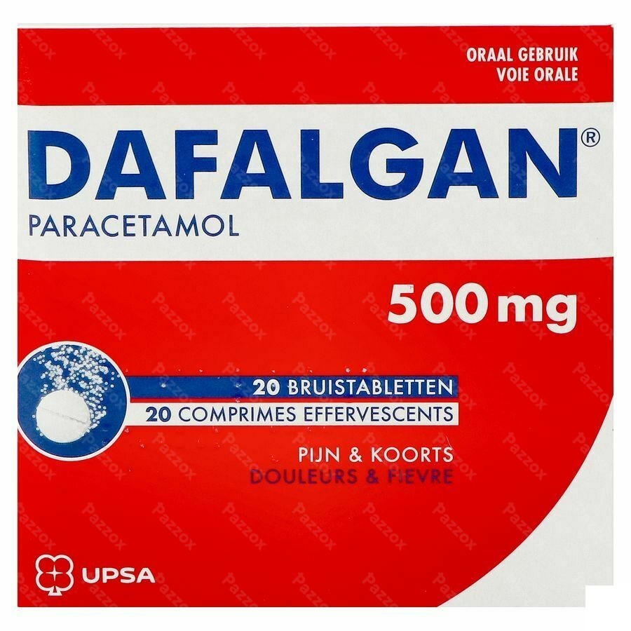 Dafalgan 500mg 20 Comprimés Effervescents