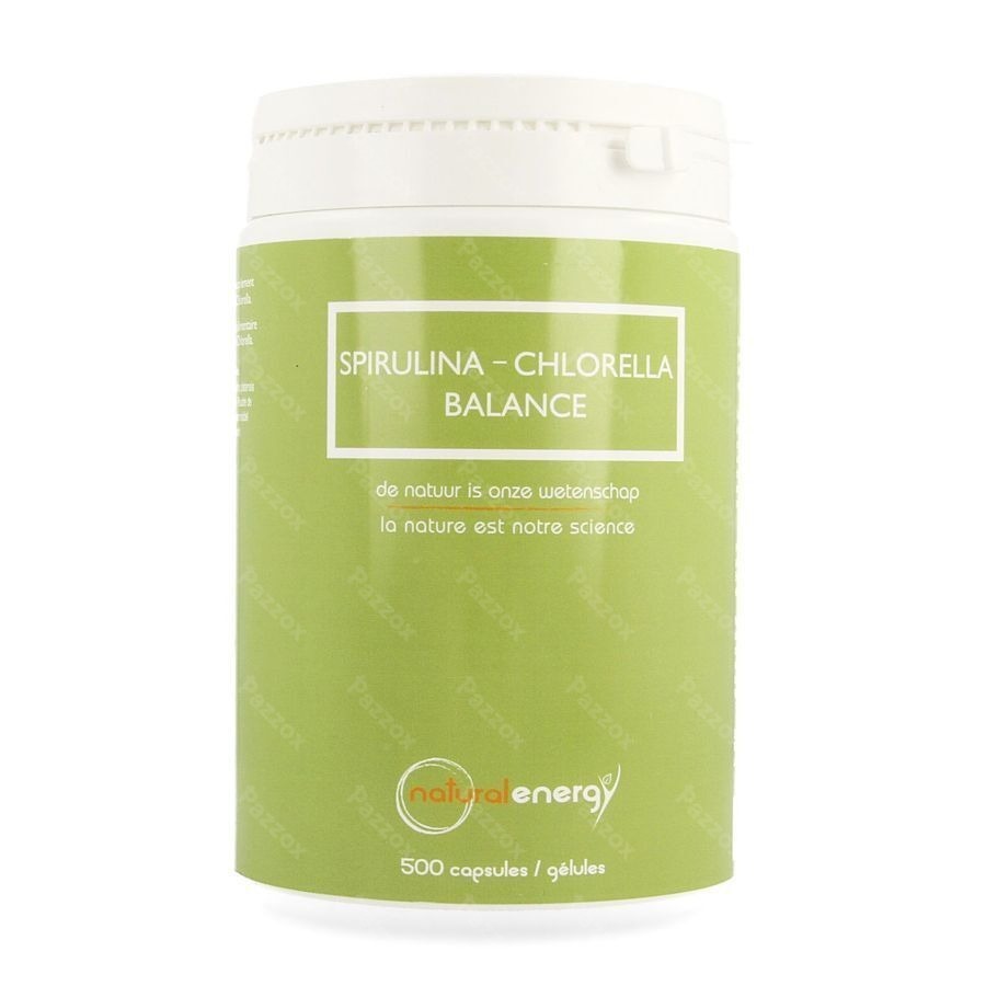Spirulina Chlor. Caps 500 Natural Energy Labophar