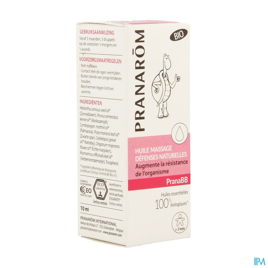 Pranabb Huile Massage Immunite 10ml