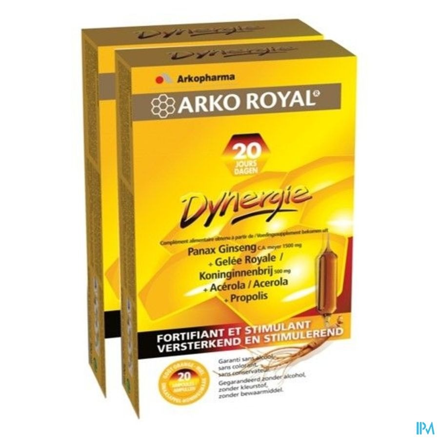 Arkoroyal Dynergie Amp 2x20+gel Hydro. Grat. 110ml
