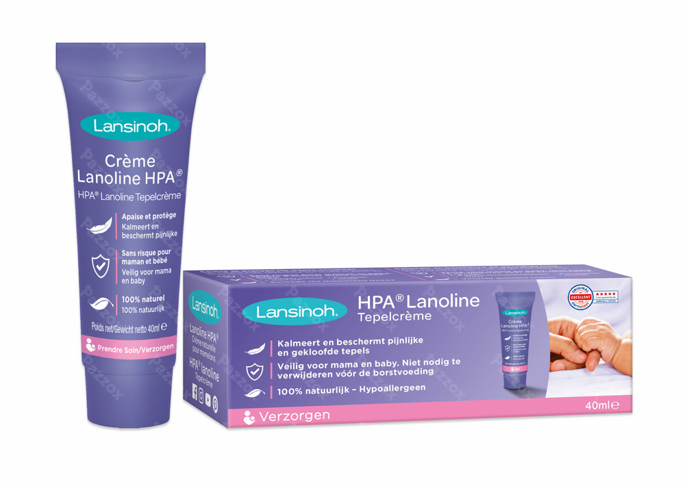 LANSINOH - Crème hpa lanolin crème protectrice allaitement, 40ml