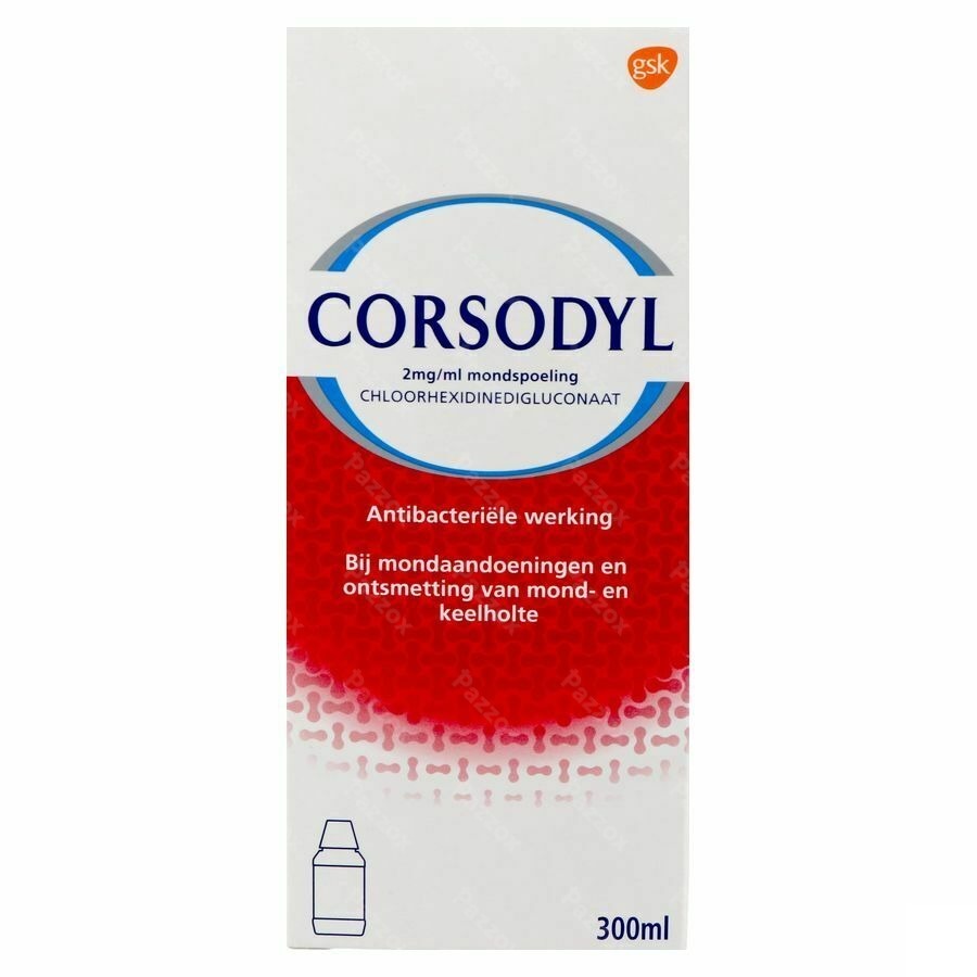 Corsodyl 2mg/ml Mondspoeling 300ml