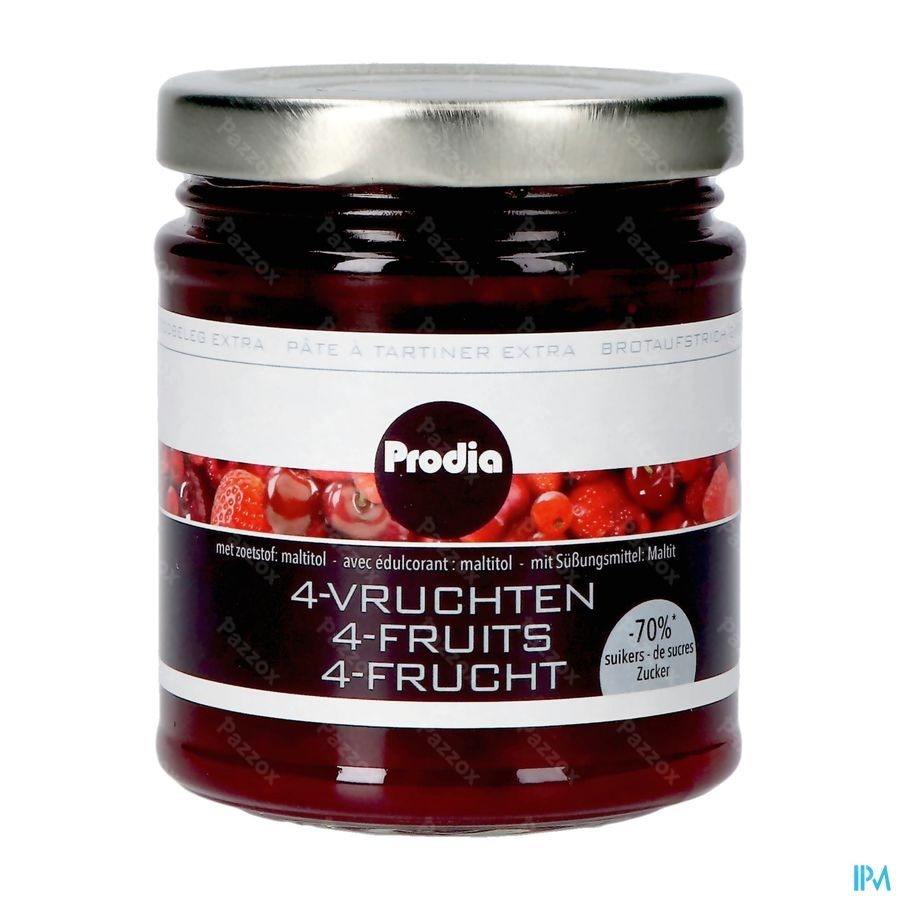 Prodia Tartinade Extra 4 Fruits 215g 5681 Revogan