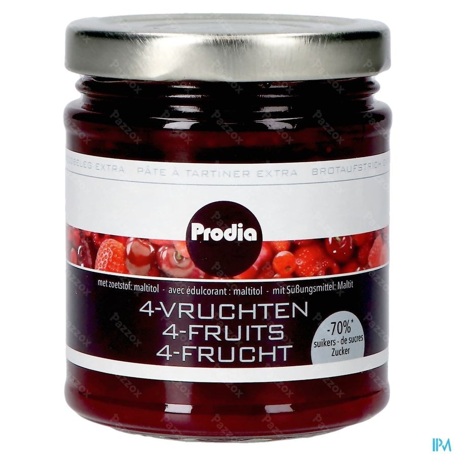 Prodia Tartinade Extra 4 Fruits 215g 5681 Revogan
